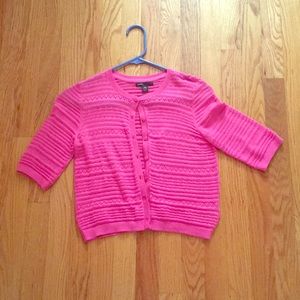 Button Up Pink Cardigan